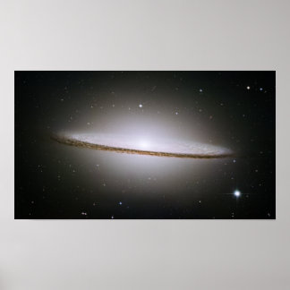 Sombrero Galaxy (Hubble Telescope) Poster