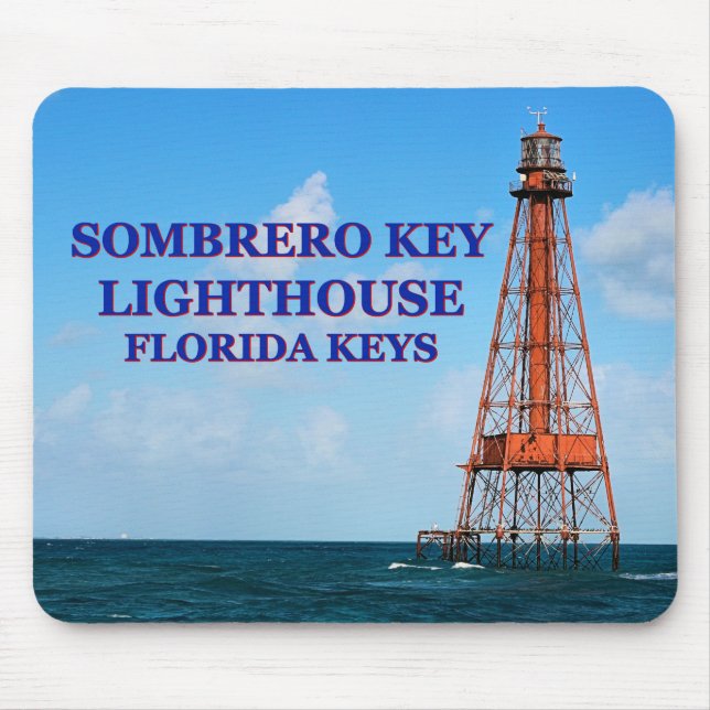 Sombrero Key Lighthouse, Florida Keys Mousepad (Front)