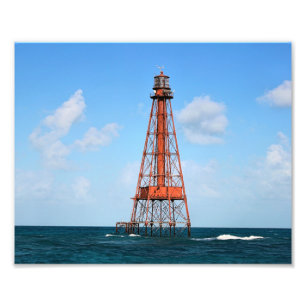 Sombrero Key Lighthouse, Florida Keys Photo Print