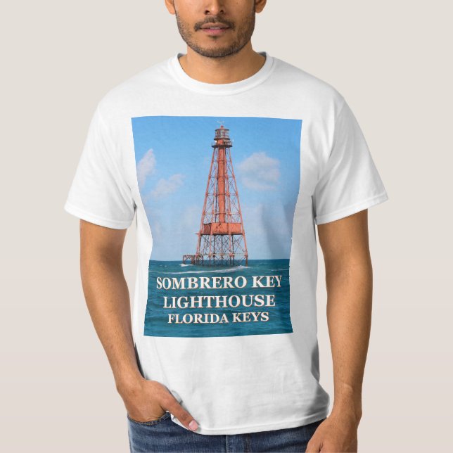 Sombrero Key Lighthouse, Florida Keys T-Shirt (Front)