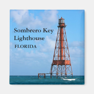 Sombrero Key Lighthouse, Florida Magnet