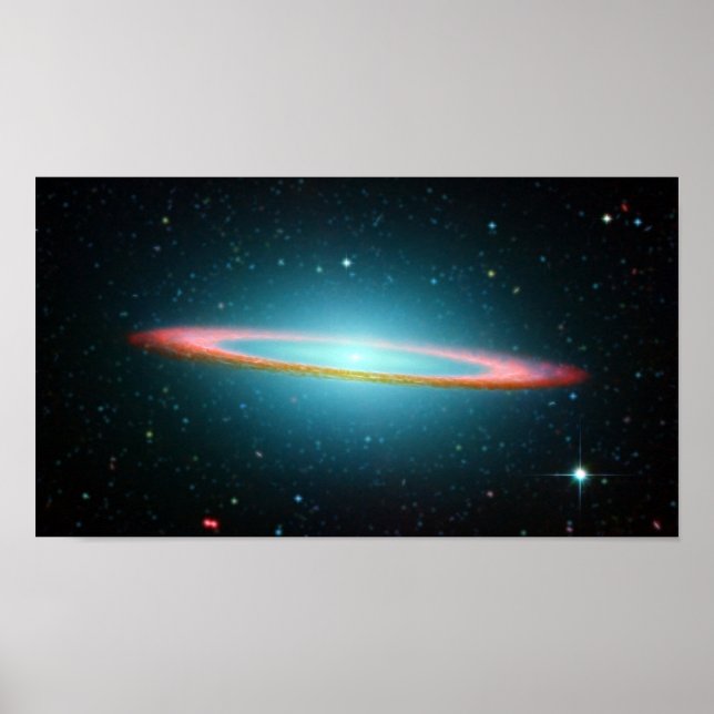 Sombrero spiral galaxy NGC 4594 Poster (Front)