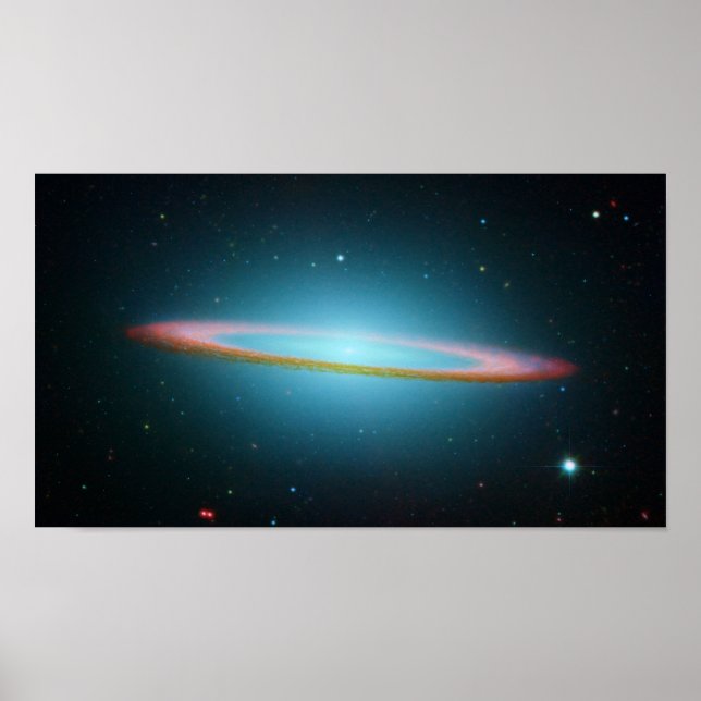 Sombrero spiral galaxy NGC 4594 Poster (Front)