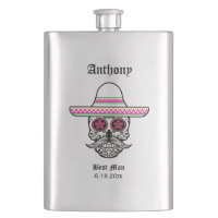 Sombrero Sugar Skull | Best Man Wedding Gift