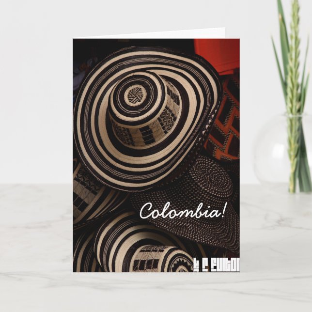 Sombrero Vueltiao, Folding Card (Front)