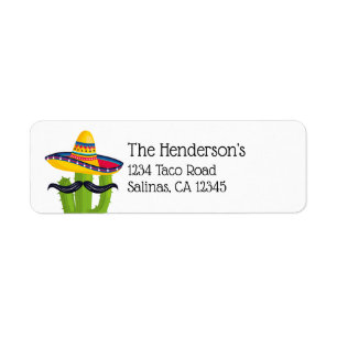 Sombrero wearing Cactus with Mustache
