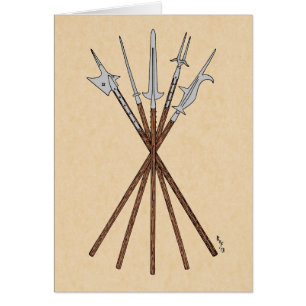 Some 16th Century Polearms Greeting Card