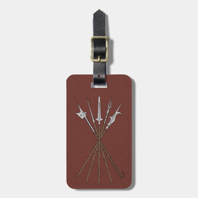 Some 16th Century Polearms Luggage Tag (Front Vertical)