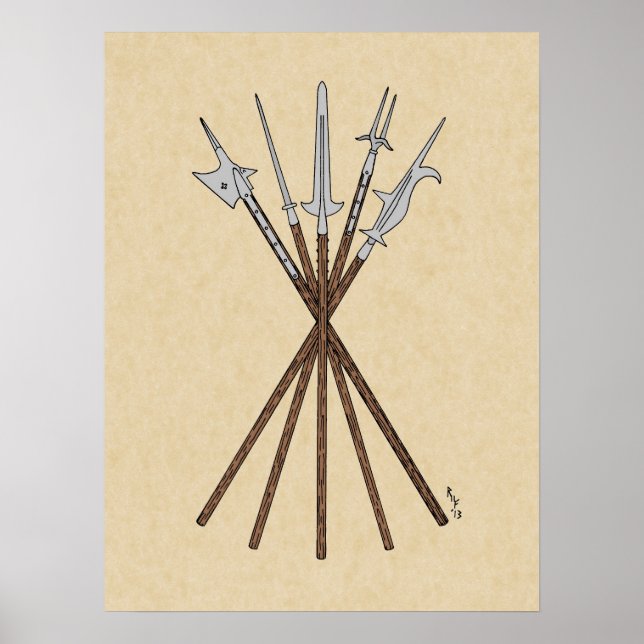Some 16th Century Polearms Poster (Front)