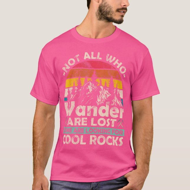 Some Are Looking For Cool Rocks Geologist Geode Hu T-Shirt (Front)