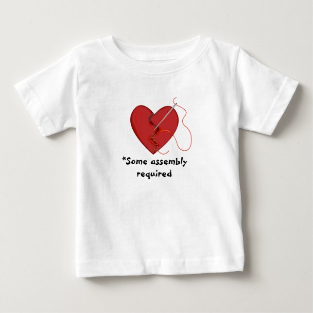 Some Assembly Required Mended Heart Ruffled Shirt (Front)