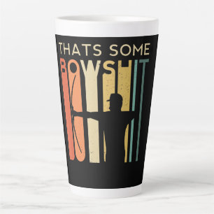 Some Bowshit Archery Arrow Compound Shoot Gift Latte Mug