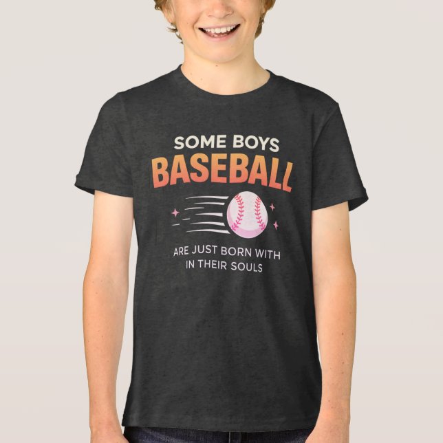 Some Boys Born Baseball Talent Tri-Blend Shirt (Front)