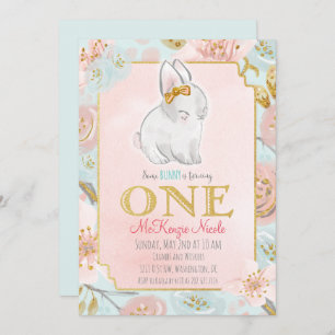 Some Bunny 1st Birthday Invitation