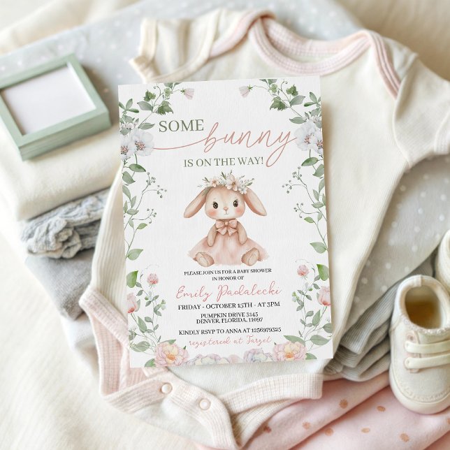Some Bunny Baby Shower Invitation (Creator Uploaded)