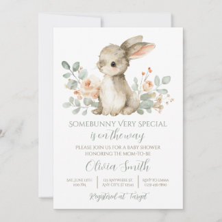 Some Bunny Baby Shower Invitation Vintage Bunny