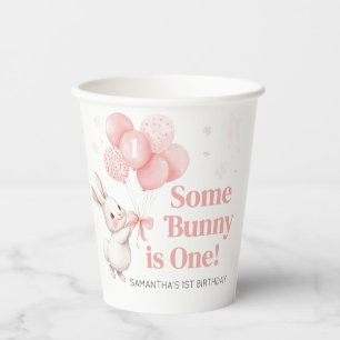 Some Bunny Balloon Birthday Party Paper Cups