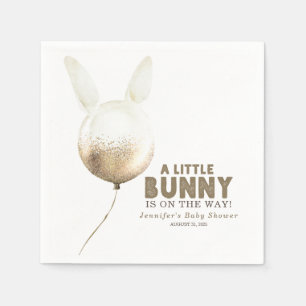 Some Bunny Balloon Spring Baby Shower Napkin