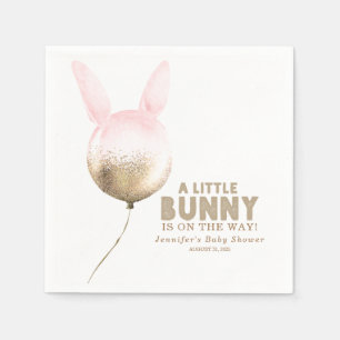 Some Bunny Balloon Spring Baby Shower Napkins