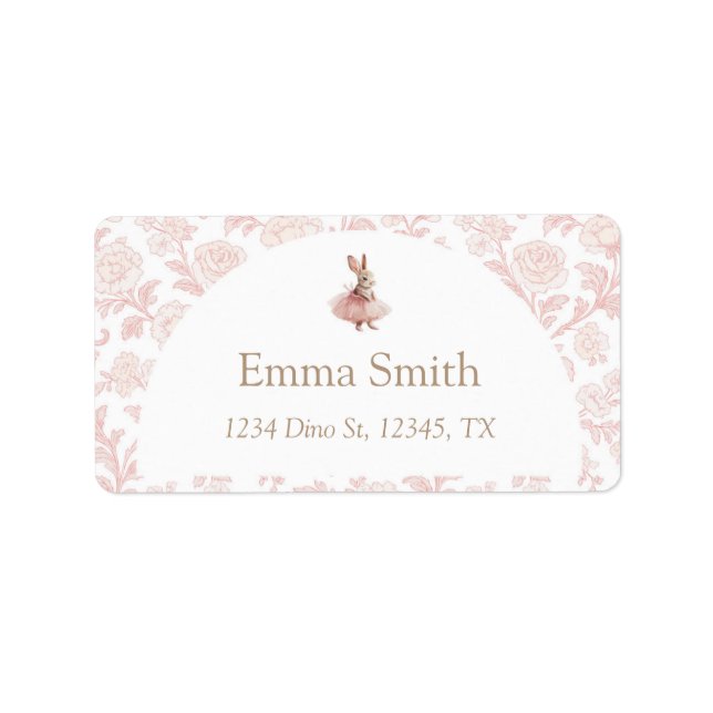 Some Bunny Birthday Address Labels (Front)
