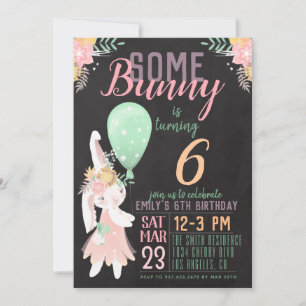 Some Bunny Birthday Invitation