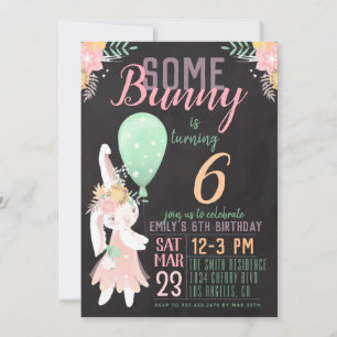 Some Bunny Birthday Invitation