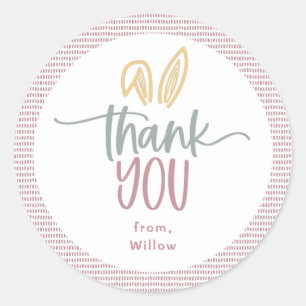 Some Bunny Birthday Party Classic Round Sticker