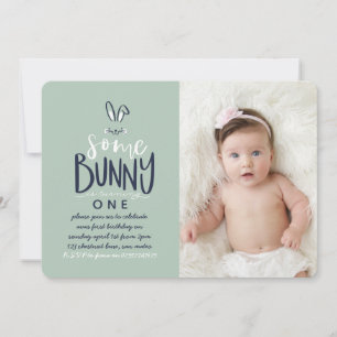 SOME BUNNY BIRTHDAY PARTY INVITATION