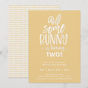 Some Bunny Birthday Party Invitation