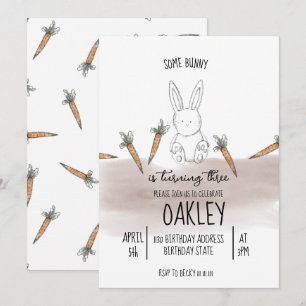 Some Bunny Boy Birthday Invitation