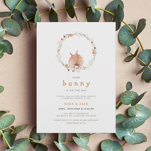 Some Bunny Easter Baby Shower Invitation (Creator Uploaded)