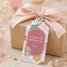 Some Bunny Favour Tag Bunny 1st Birthday