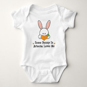 Some Bunny In Arizona Loves Me Baby Bodysuit