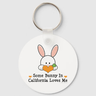 Some Bunny In California Loves Me Keyring