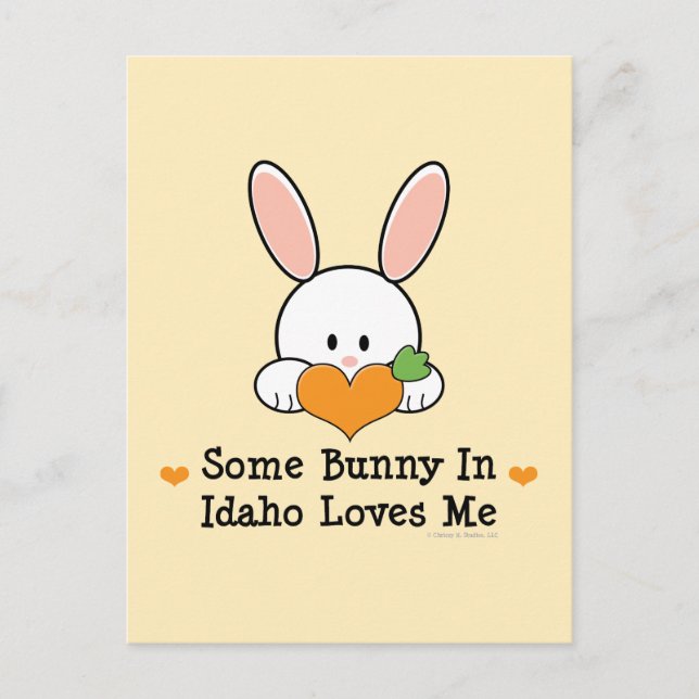 Some Bunny In Idaho Loves Me Postcard (Front)