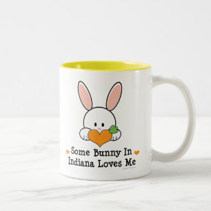 Some Bunny In Indiana Loves Me Mug