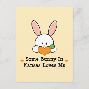 Some Bunny in Kansas Loves Me Postcard