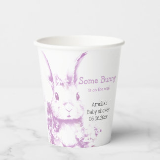 Some Bunny is coming Baby Shower  Paper Cups