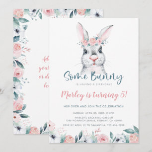 Some Bunny is Having a Birthday, Any Age Party Invitation
