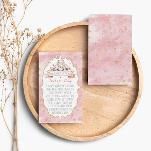 Some Bunny Is On The Way! Baby Shower Book Request Enclosure Card