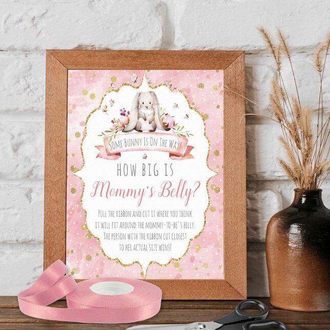 Some Bunny Is On The Way! Baby Shower Game Poster (Creator Uploaded)