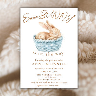 Some Bunny Is On The Way Couples Shower  Invitation