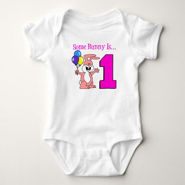 Some Bunny Is One Baby Bodysuit (Front)