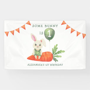 Some Bunny is One Birthday Banner