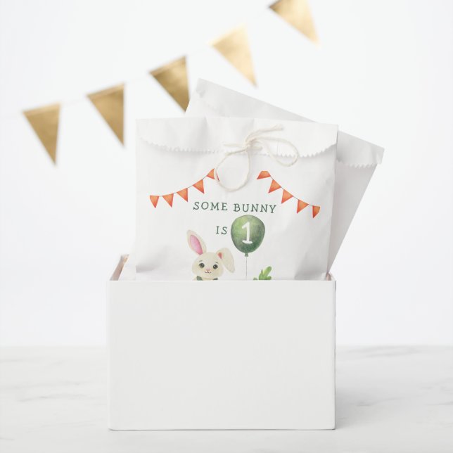Some Bunny is One Birthday Favour Bags (Party)