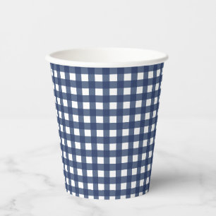 Some Bunny is One blue Gingham Birthday Paper Cups