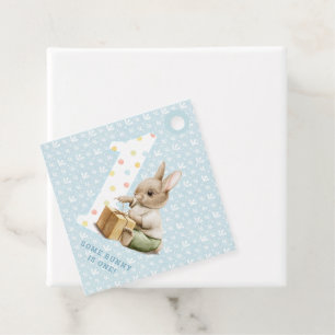 Some Bunny is One, Cute Bunny First Birthday Favour Tags