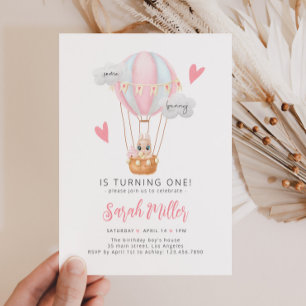 Some Bunny is One First Birthday Invitation