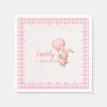 Some Bunny is One First Birthday Party Napkins