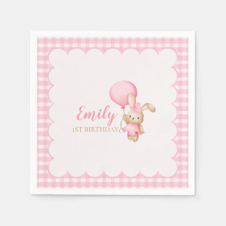 Some Bunny is One First Birthday Party Napkins